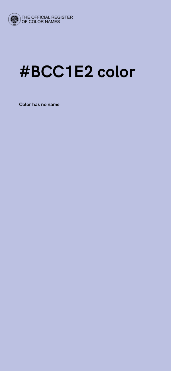 #BCC1E2 color image