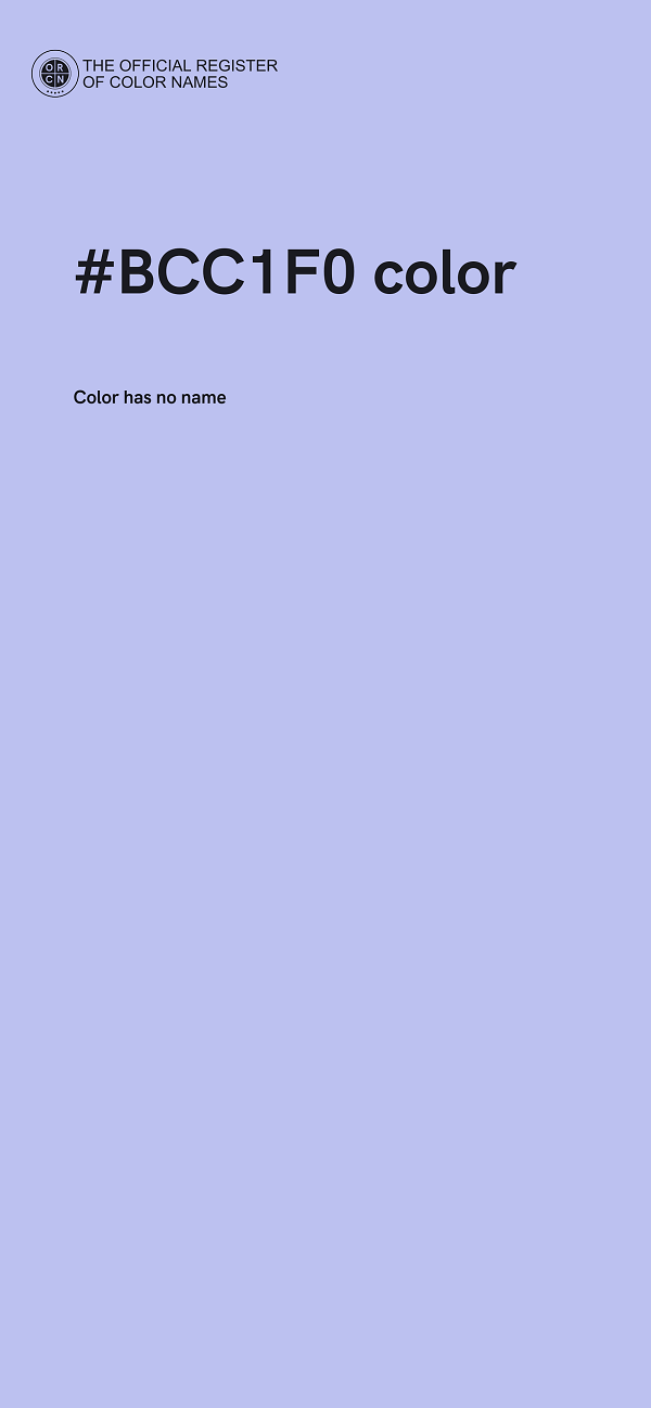 #BCC1F0 color image