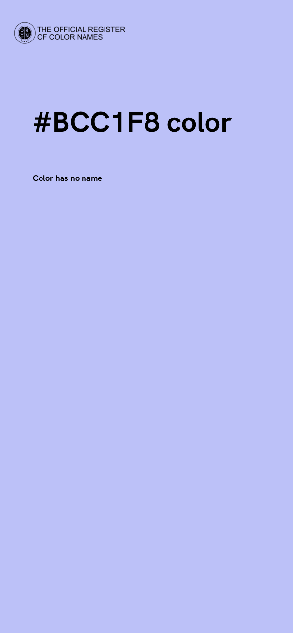 #BCC1F8 color image