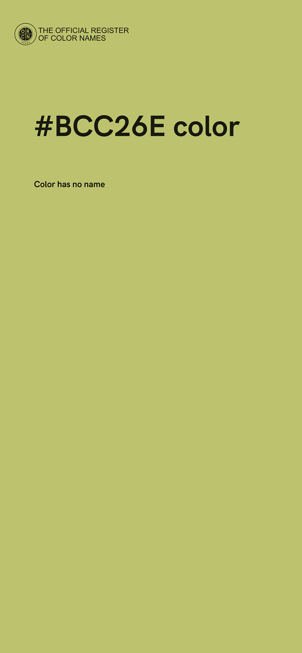 #BCC26E color image