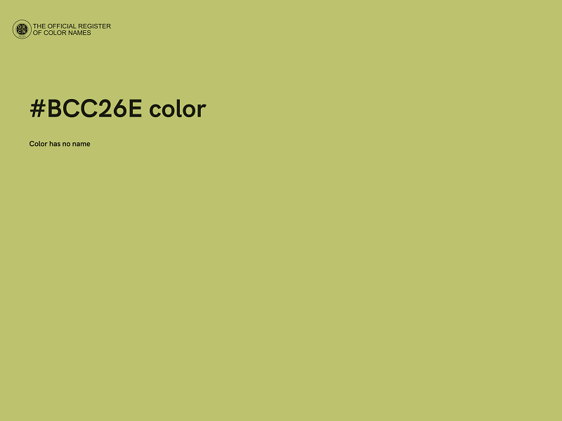 #BCC26E color image