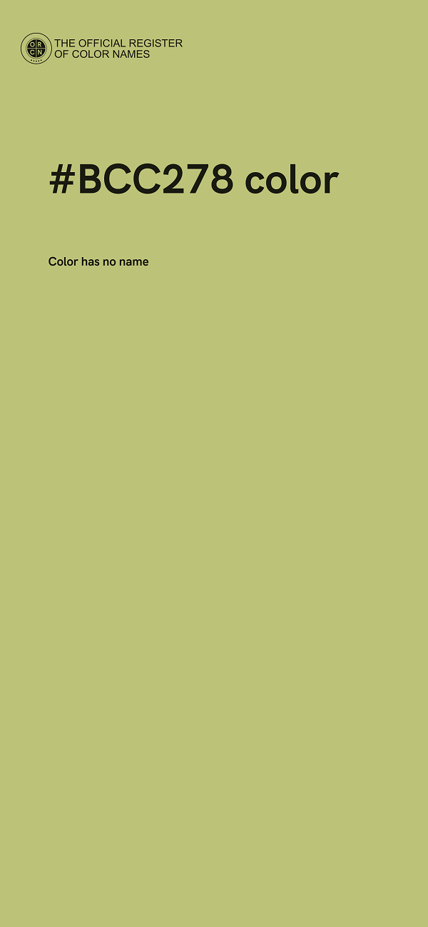 #BCC278 color image