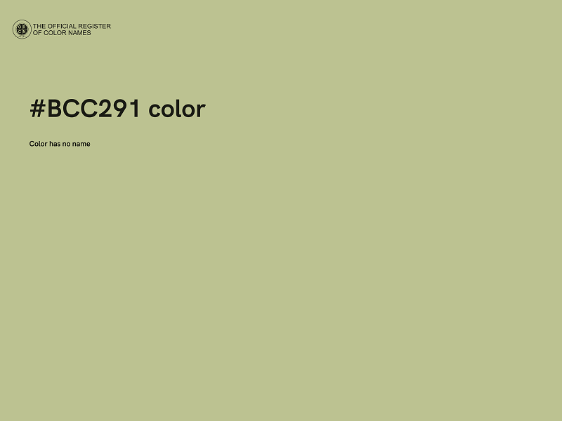 #BCC291 color image