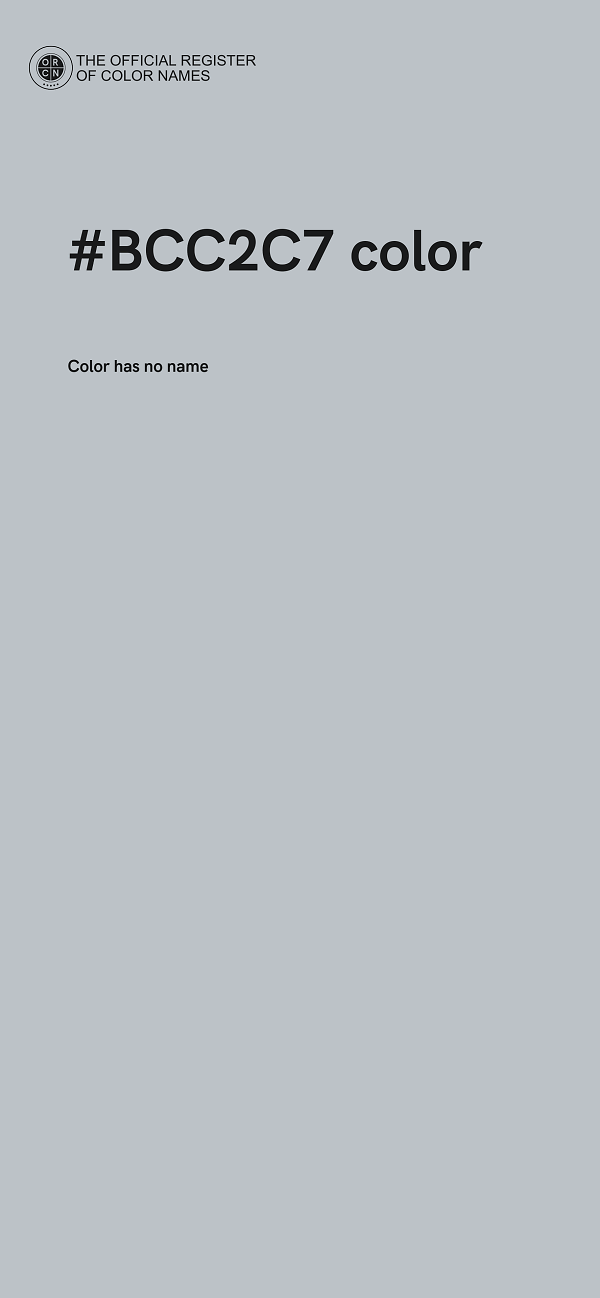 #BCC2C7 color image