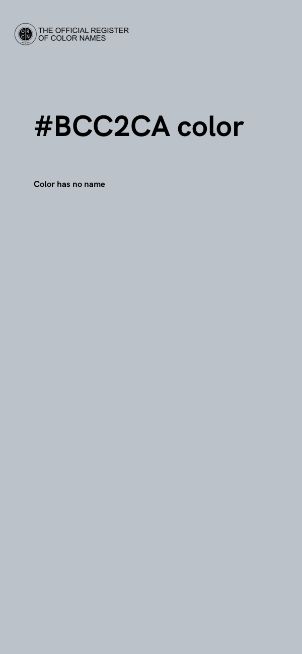 #BCC2CA color image