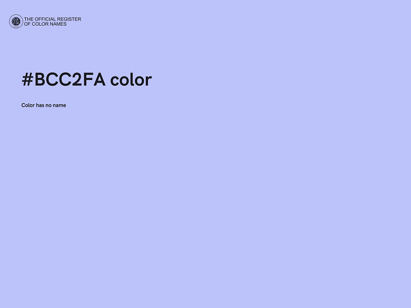 #BCC2FA color image