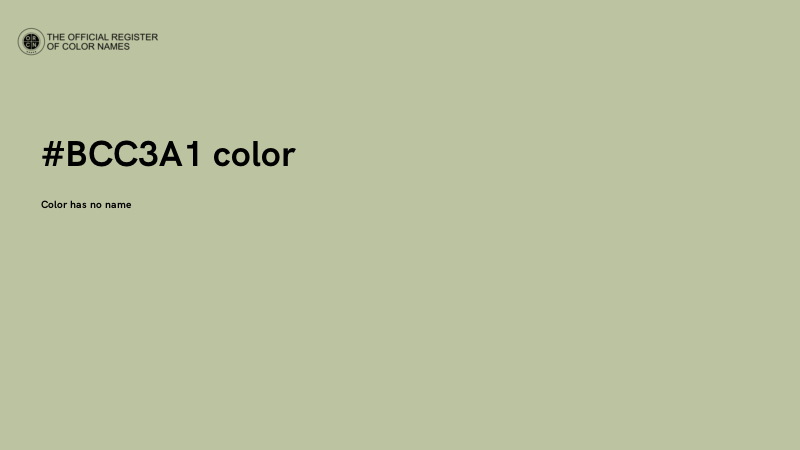 #BCC3A1 color image