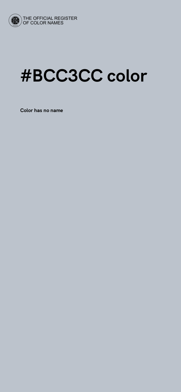 #BCC3CC color image