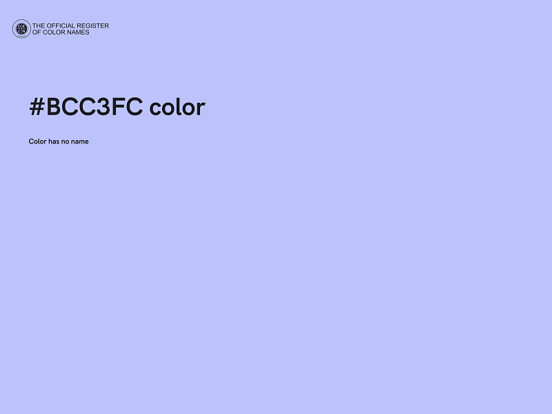 #BCC3FC color image