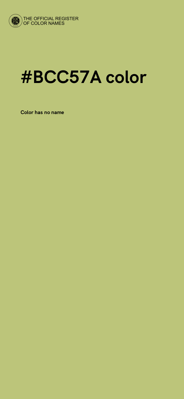 #BCC57A color image