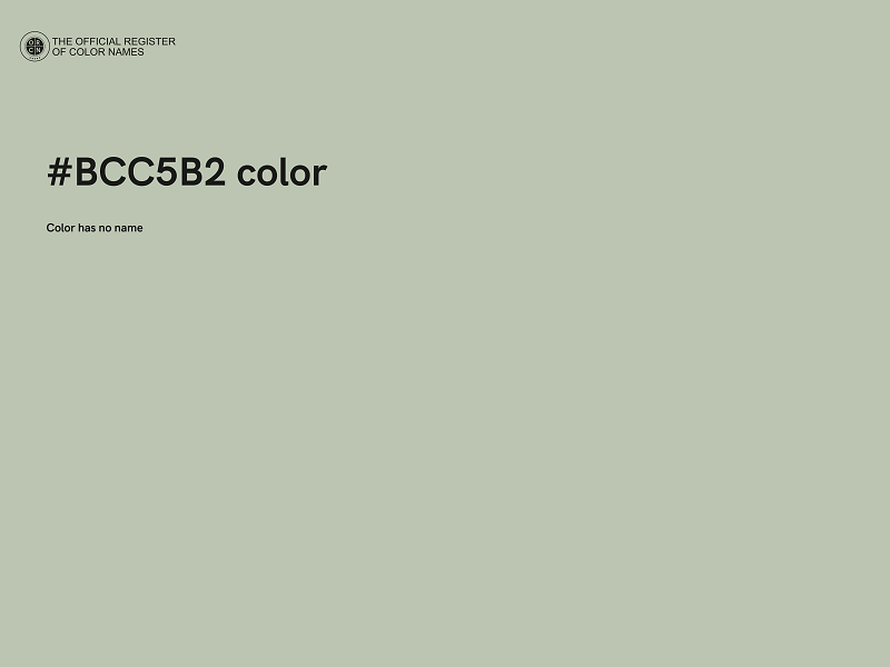 #BCC5B2 color image