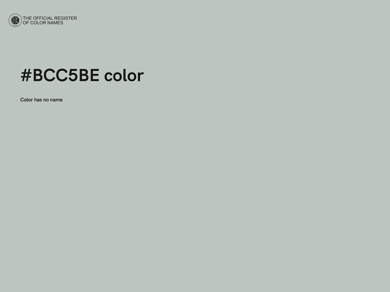 #BCC5BE color image