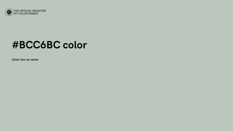 #BCC6BC color image