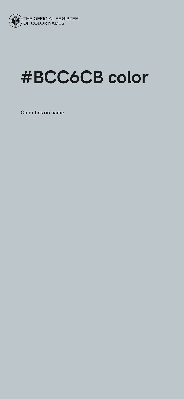 #BCC6CB color image