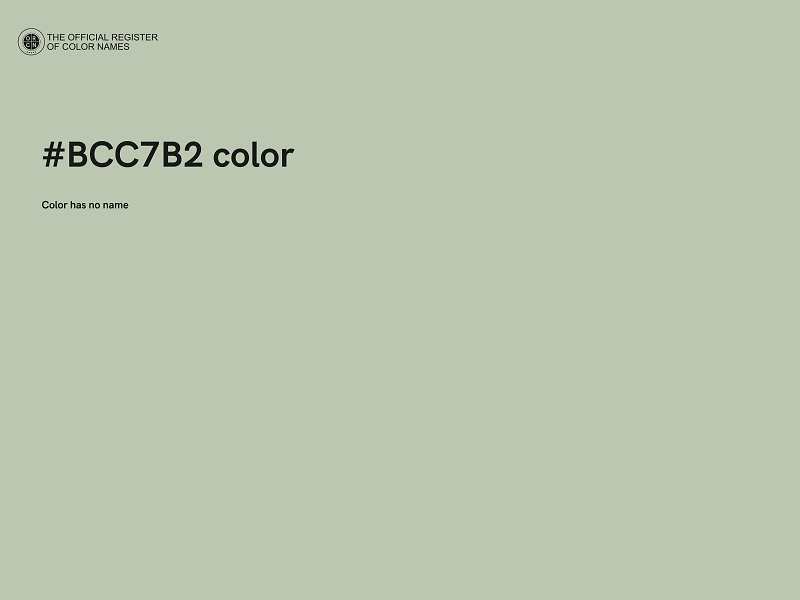 #BCC7B2 color image