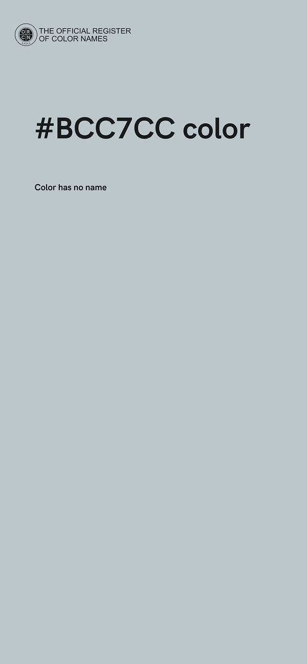 #BCC7CC color image