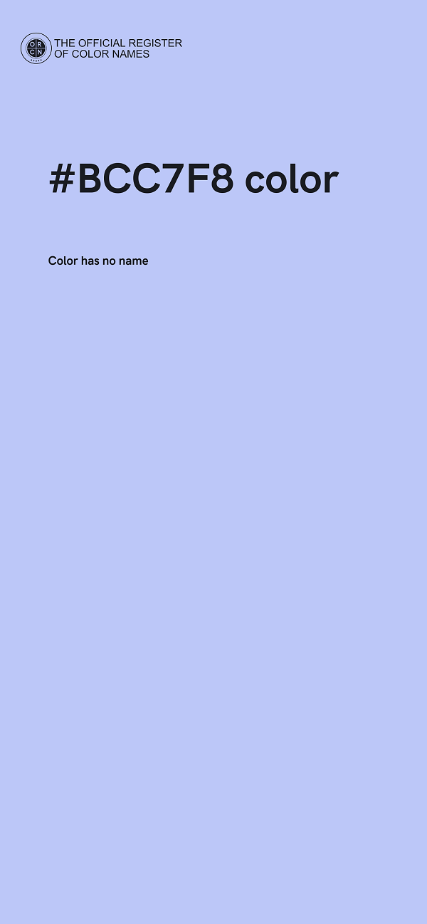 #BCC7F8 color image