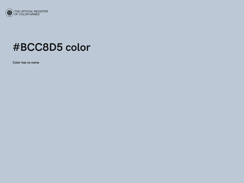 #BCC8D5 color image