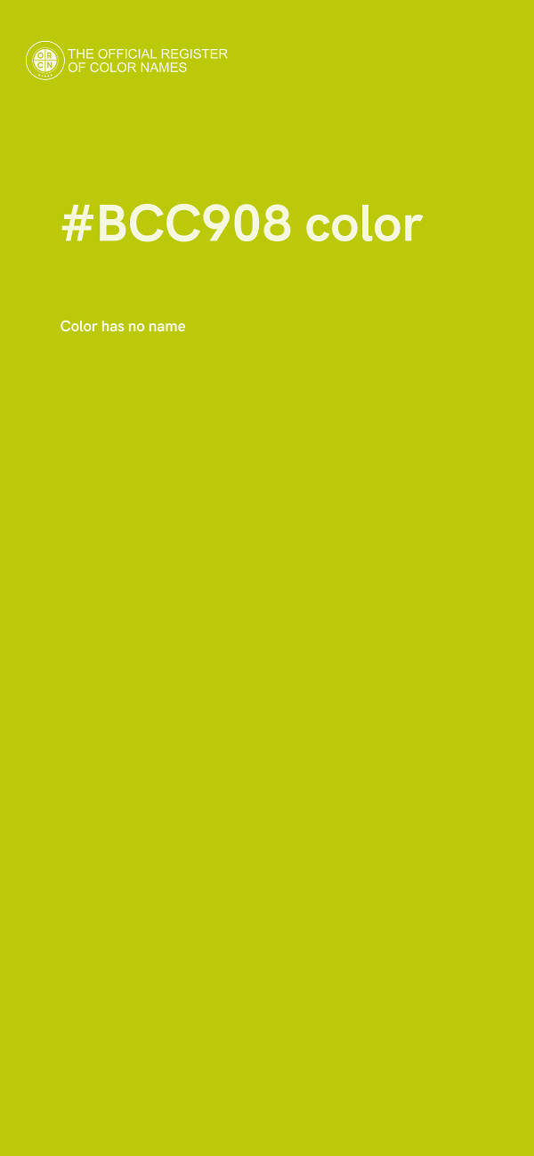 #BCC908 color image