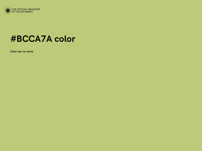 #BCCA7A color image