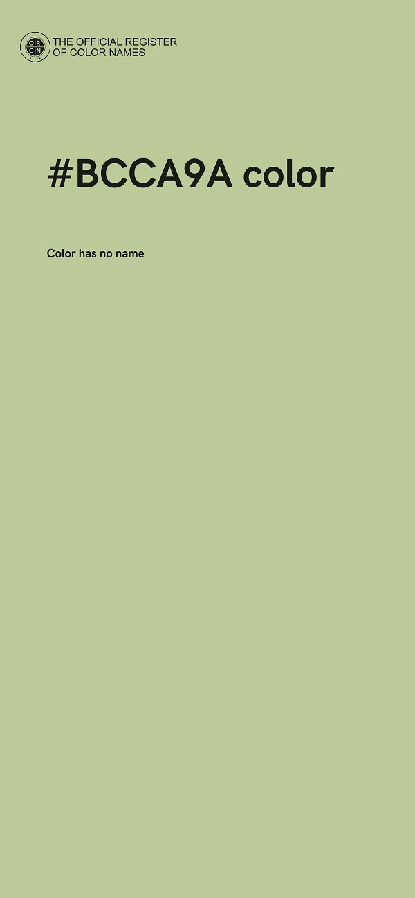 #BCCA9A color image