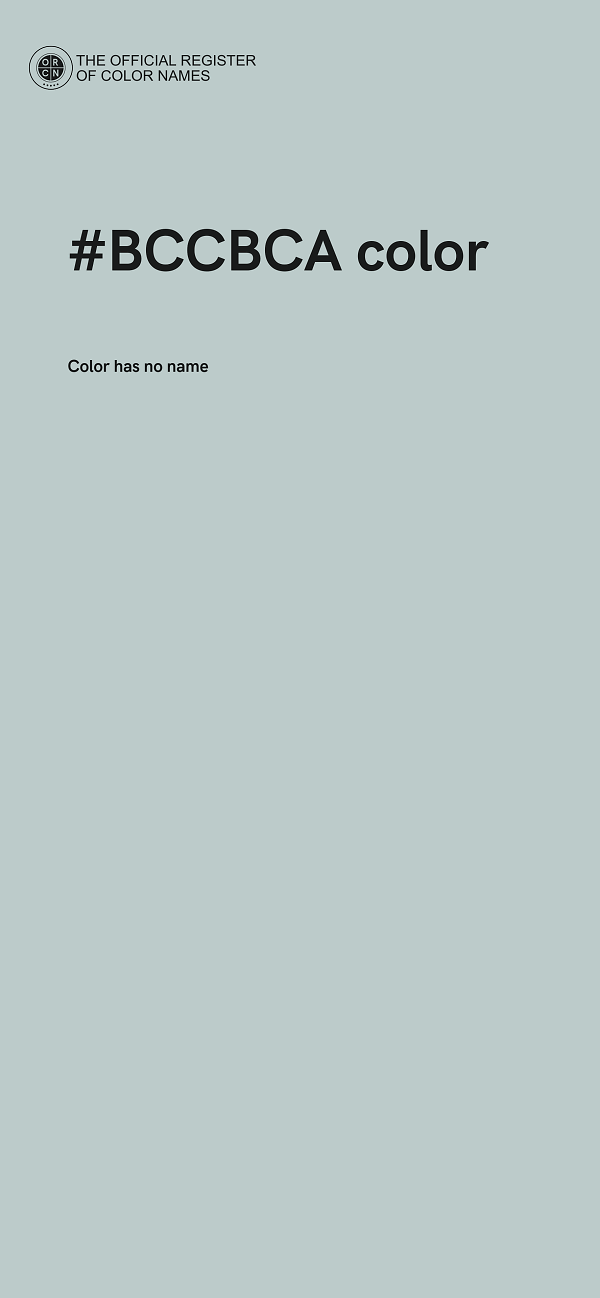 #BCCBCA color image