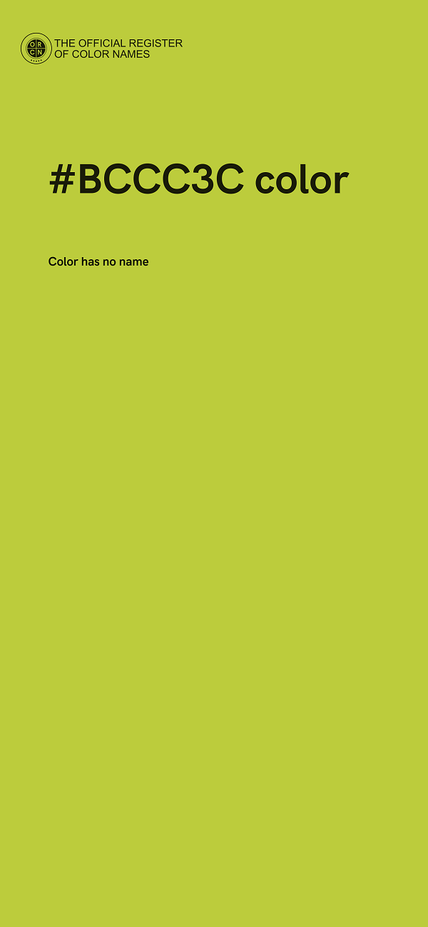 #BCCC3C color image