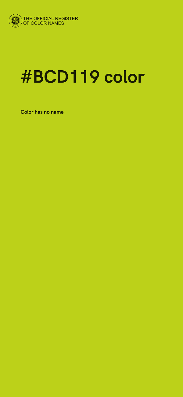#BCD119 color image
