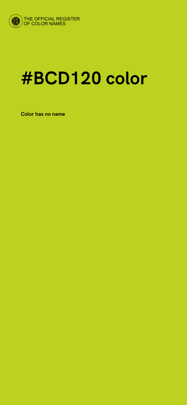 #BCD120 color image