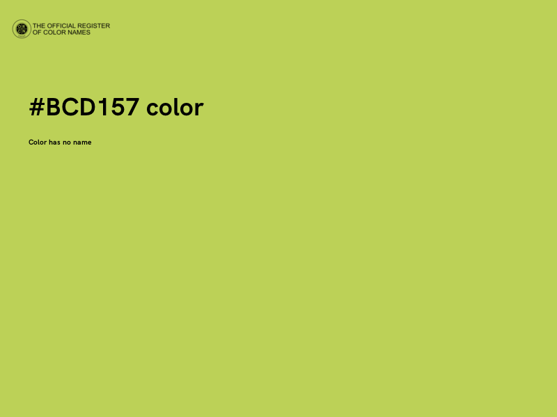 #BCD157 color image
