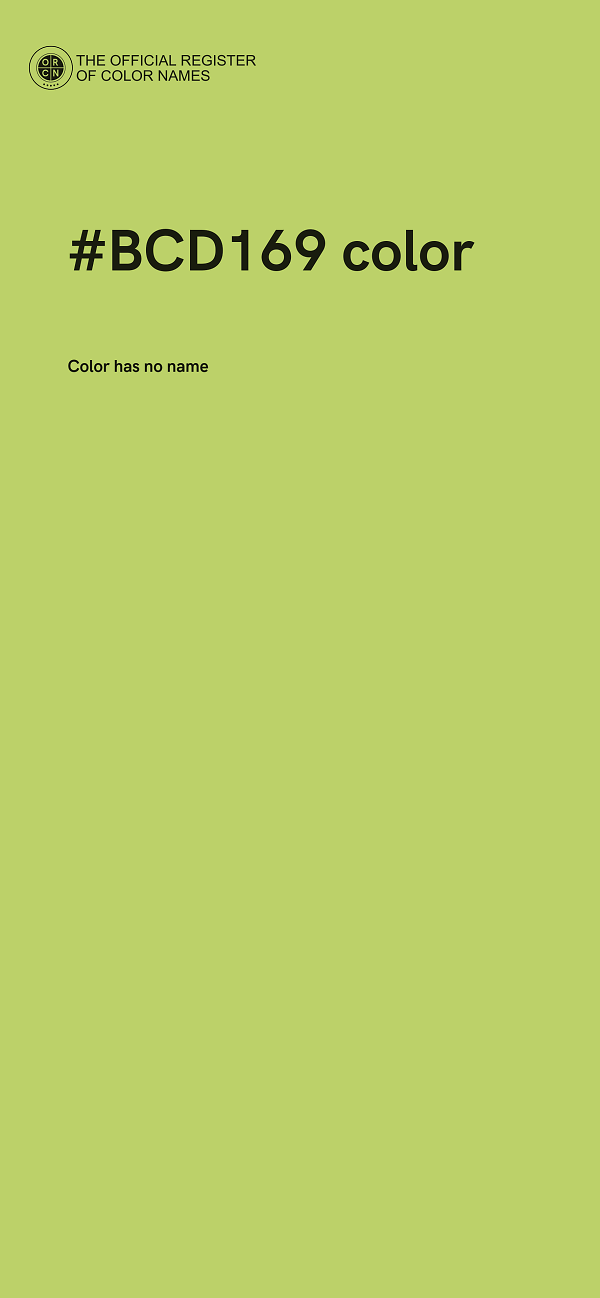 #BCD169 color image