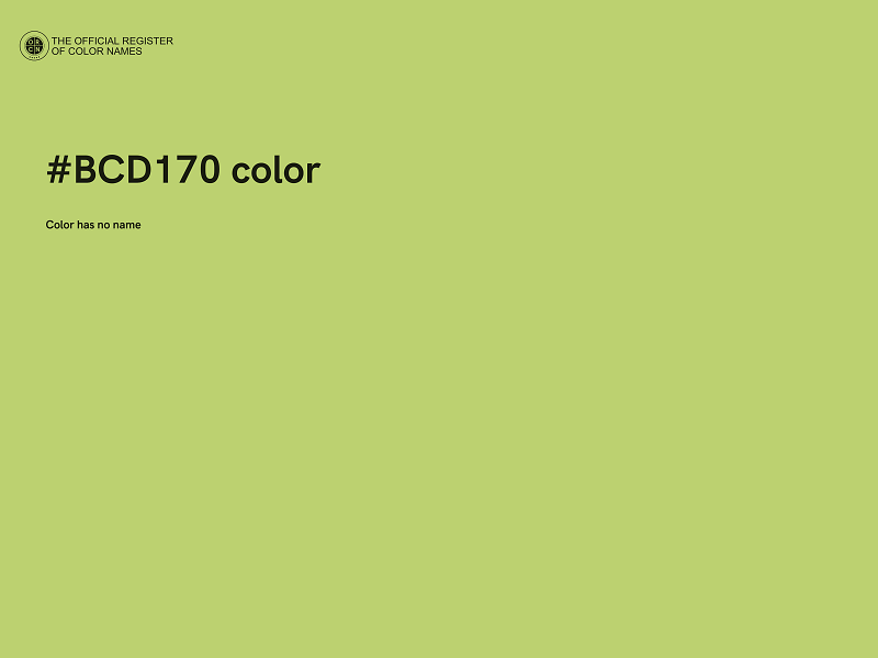 #BCD170 color image