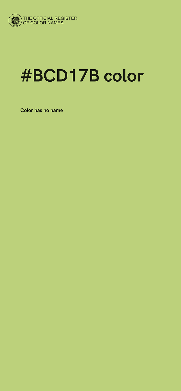 #BCD17B color image