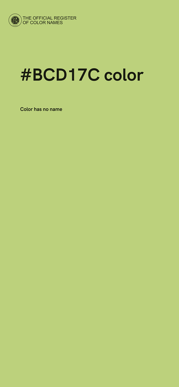 #BCD17C color image