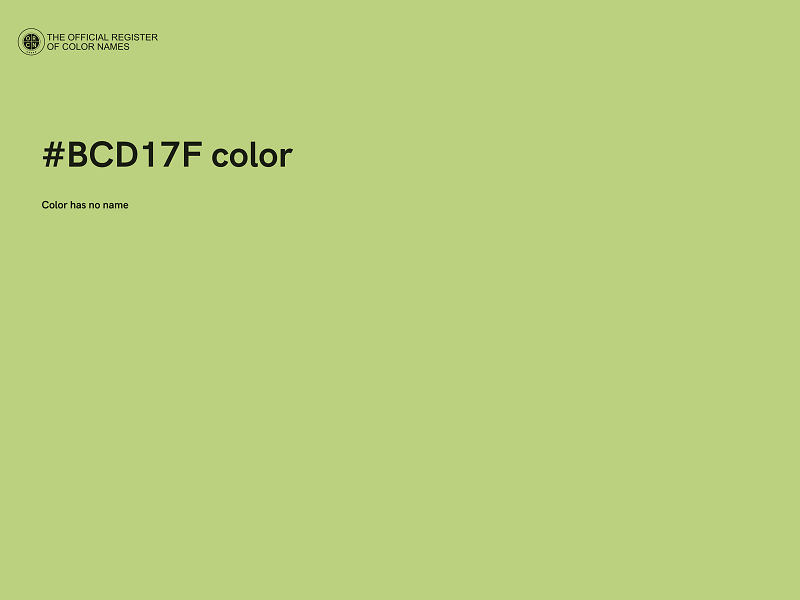 #BCD17F color image