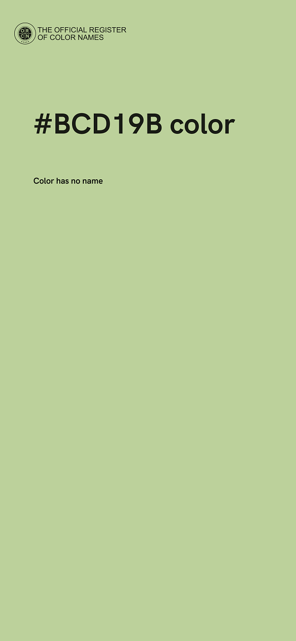 #BCD19B color image