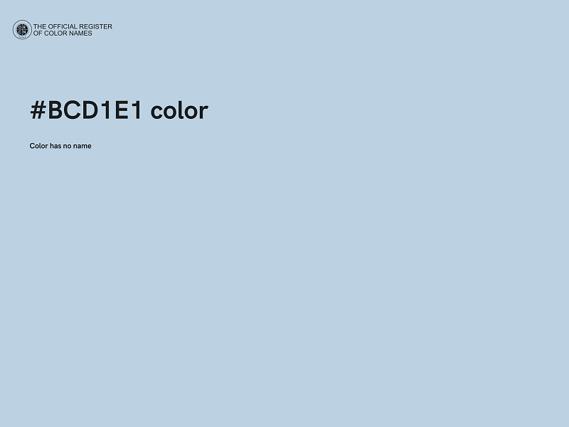 #BCD1E1 color image