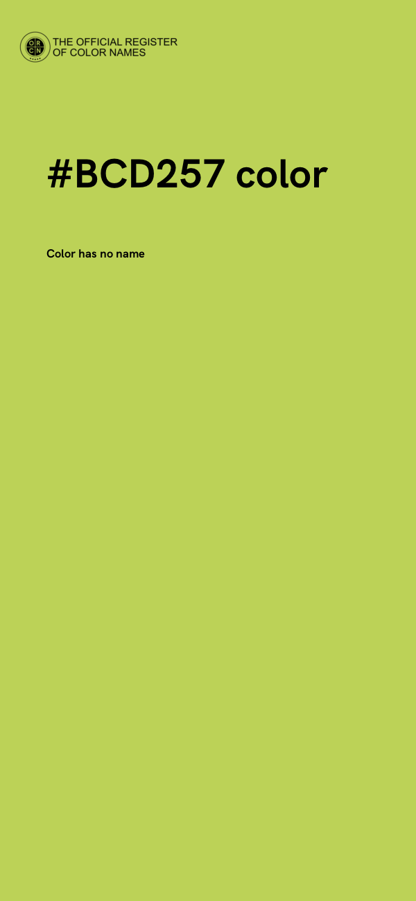 #BCD257 color image