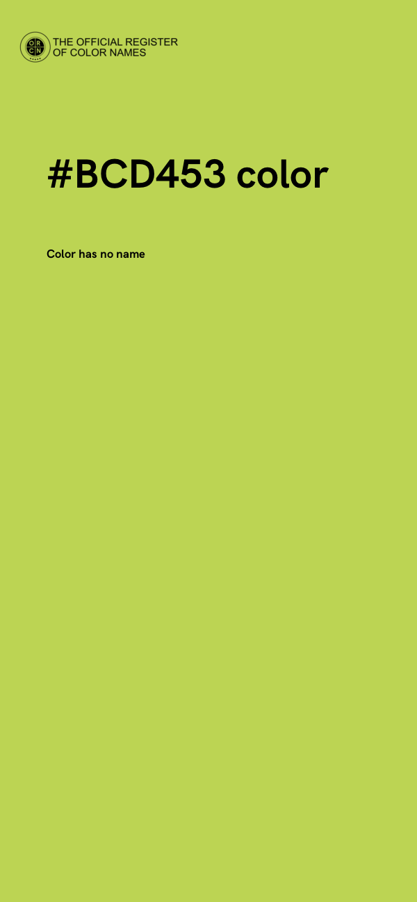 #BCD453 color image