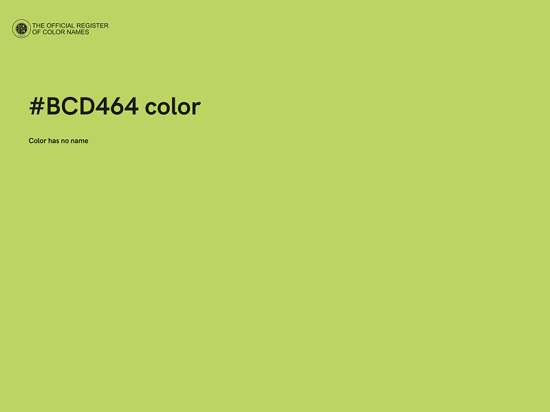 #BCD464 color image