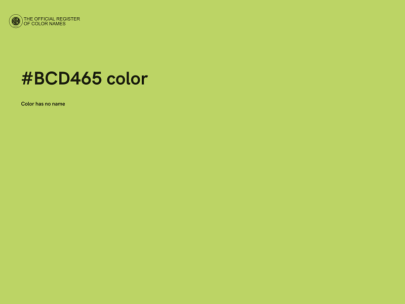 #BCD465 color image