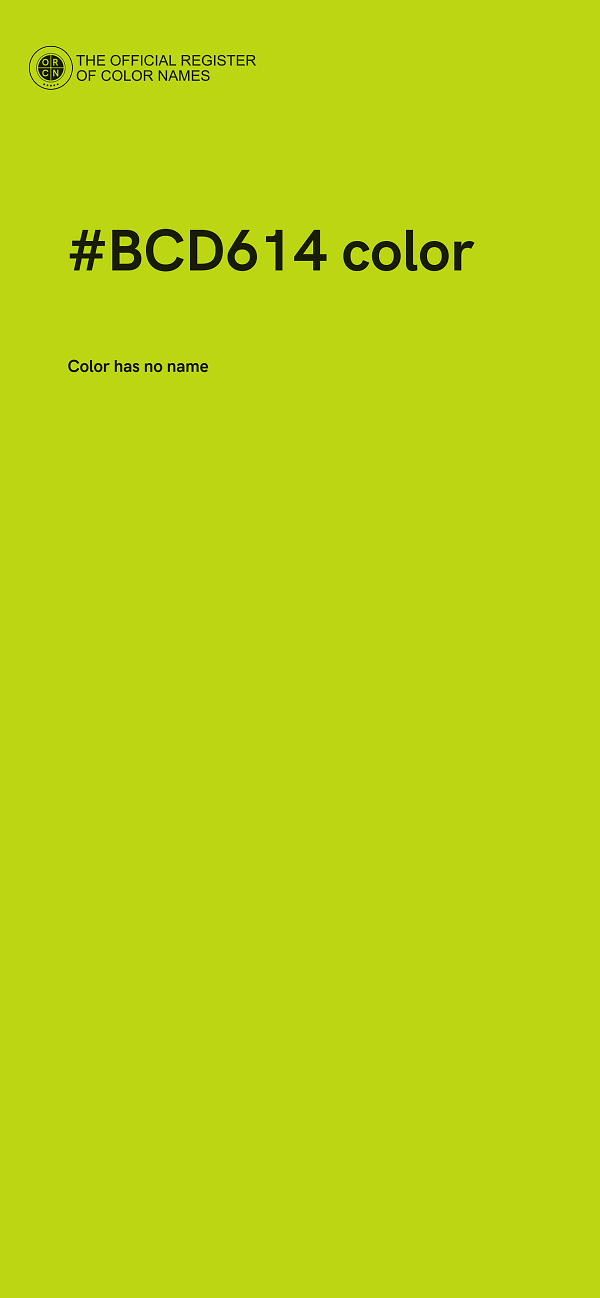 #BCD614 color image