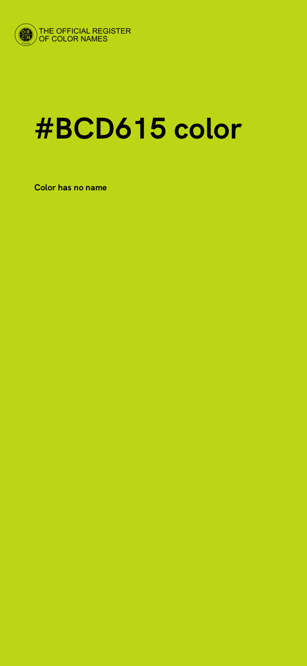#BCD615 color image