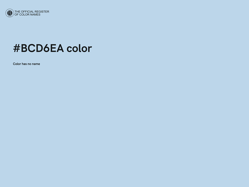 #BCD6EA color image