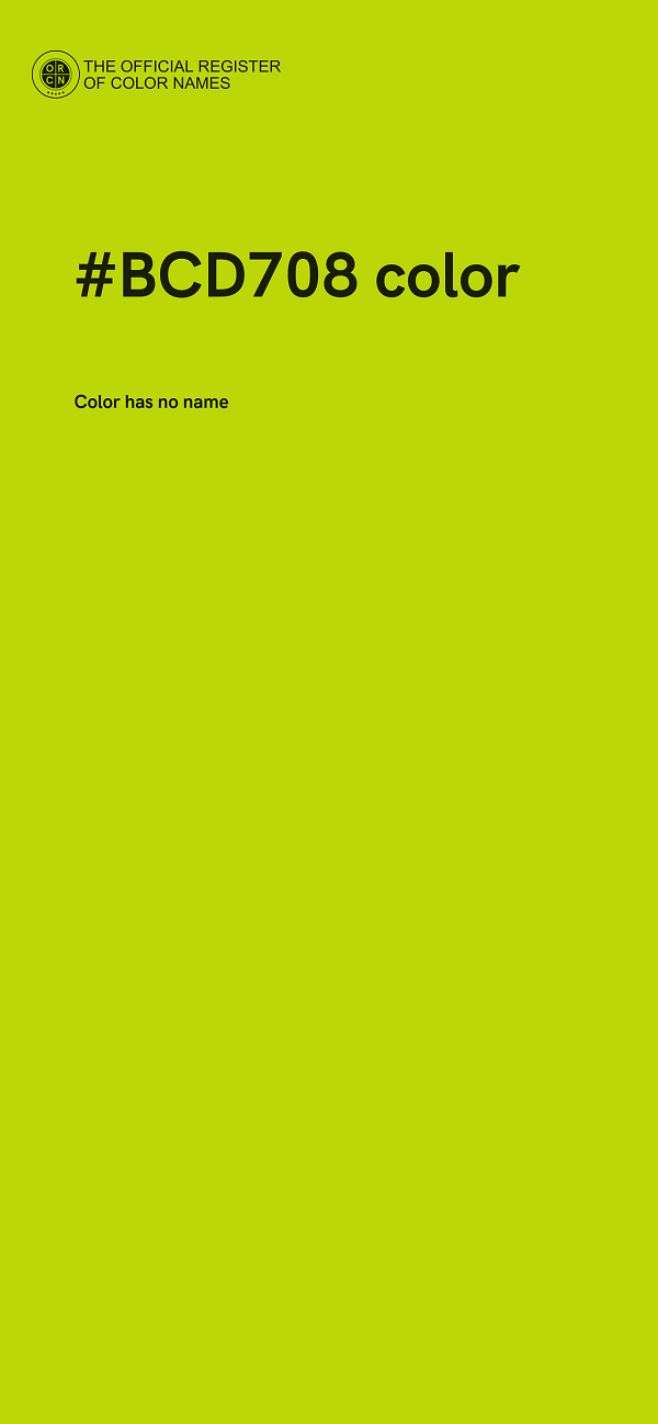 #BCD708 color image