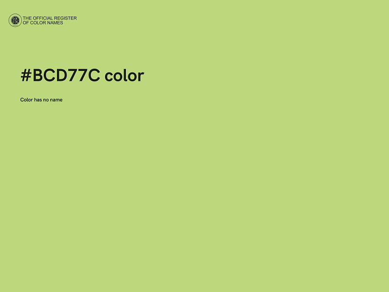 #BCD77C color image