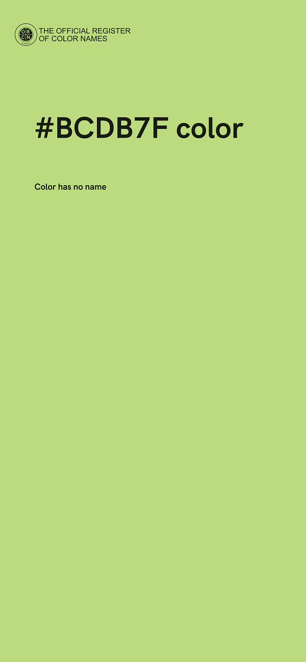 #BCDB7F color image