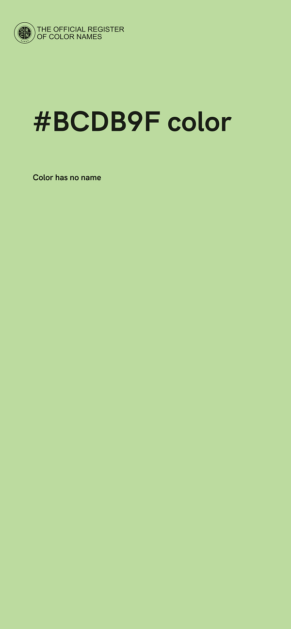 #BCDB9F color image