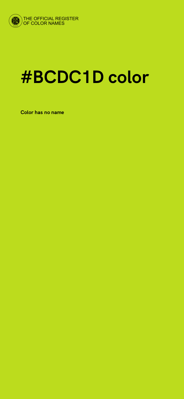 #BCDC1D color image