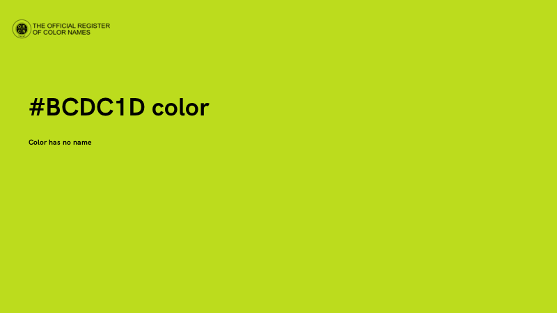 #BCDC1D color image